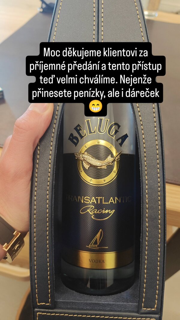 Moc děkujeme klientovi za příjemné předání a tento přístup teď velmi chválíme. Nejenže přinesete penízky, ale i dáreček 😁